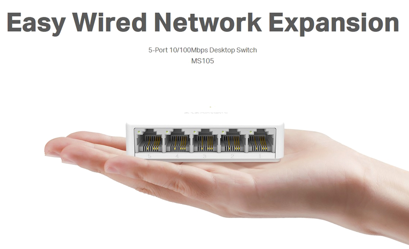 5x 10/100 Mbps 5x 10/100 Mbps