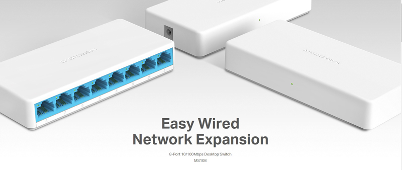 8x 10/100 Mbps 8x 10/100 Mbps