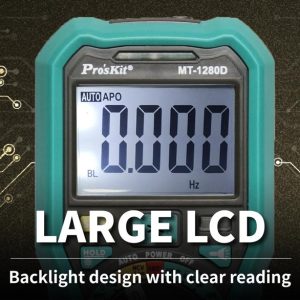 PROSKIT ψηφιακό πολύμετρο MT-1280D, 1000V DC, NVC, True RMS 4 True RMS