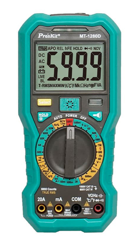 PROSKIT ψηφιακό πολύμετρο MT-1280D PROSKIT ψηφιακό πολύμετρο MT-1280D