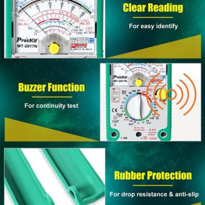 PROSKIT αναλογικό πολύμετρο MT-2017N, DCV, ACV 4 MT 2017N 3