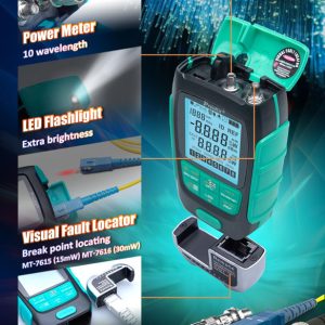 PROSKIT πολύμετρο οπτικών ινών MT-7616, μέτρηση ισχύος & VFL, 30mW 3 30mW