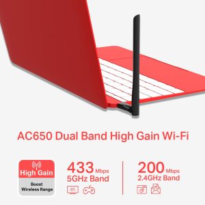 MERCUSYS ασύρματος USB αντάπτορας δικτύου MU6H, 650Mbps, 2.4/5GHz, V 1.0 2 650Mbps