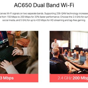 MERCUSYS ασύρματος USB αντάπτορας δικτύου MU6H, 650Mbps, 2.4/5GHz, V 1.0 4 V 1.0