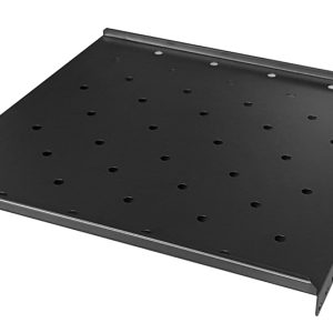 POWERTECH σταθερό ράφι 19" NETW-0005, για rack βάθους 800mm, μαύρο, 2τμχ