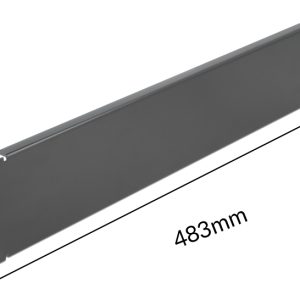 POWERTECH κάλυμμα panel NETW-0033 για rack 19"/2U, μεταλλικό, μαύρο 2 μεταλλικό