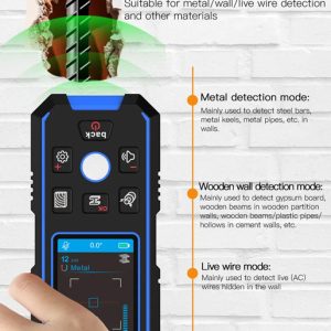 NOYAFA ψηφιακός αναλυτής τοίχου NF-518, ανιχνεύει μέταλλο/ξύλο/καλώδια 4 NF 518 3