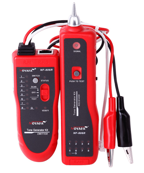 NOYAFA tester καλωδίων δικτύου NF-806 για RJ45 & RJ11 NOYAFA tester καλωδίων δικτύου NF-806 για RJ45 & RJ11