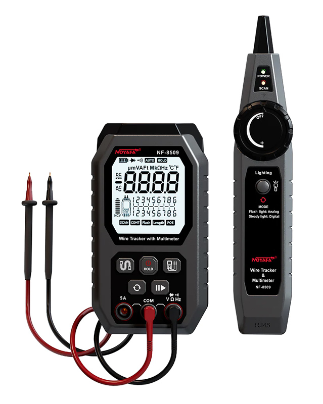 NOYAFA ψηφιακό πολύμετρο & ανιχνευτής καλωδίων NF-8509 NOYAFA ψηφιακό πολύμετρο & ανιχνευτής καλωδίων NF-8509