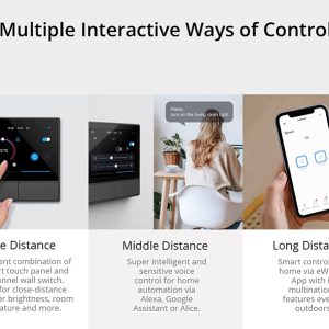 SONOFF smart panel ελέγχου NSPanel με οθόνη αφής, 2-gang, Wi-Fi, γκρι 4 γκρι