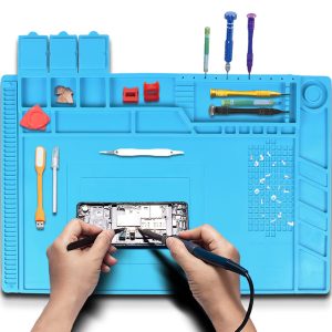 Βάση εργασίας NZ24A, αντιστατική, ελαστική, 30x45cm, μπλε 2 αντιστατική