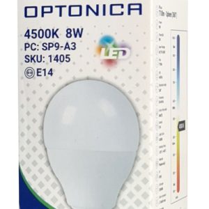 OPTONICA LED λάμπα G45 1405, 8W, 4500K, 710lm, E14 3 4500K