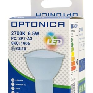 OPTONICA LED λάμπα spot 1906, 6.5W, 2700K, 550lm, GU10 3 2700K
