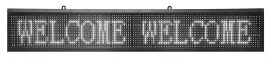 Πινακίδα LED κυλιόμενων μηνυμάτων LED105041, WiFi, 105x41cm, IP65, λευκό 2 WiFi