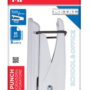 MP μεταλλικός διακορευτής PA104, μονός, 6mm, 2x9cm, λευκός 2 μονός