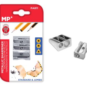 MP σετ μεταλλικές ξύστρες PA811, 25mm, ασημί 1 MP σετ μεταλλικές ξύστρες PA811