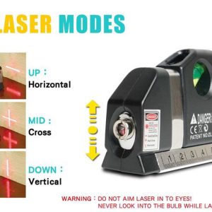 PROSKIT γραμμικό αλφάδι laser PD-161-C με κόκκινη δέσμη, μετροταινία 4 PD 161 C 3