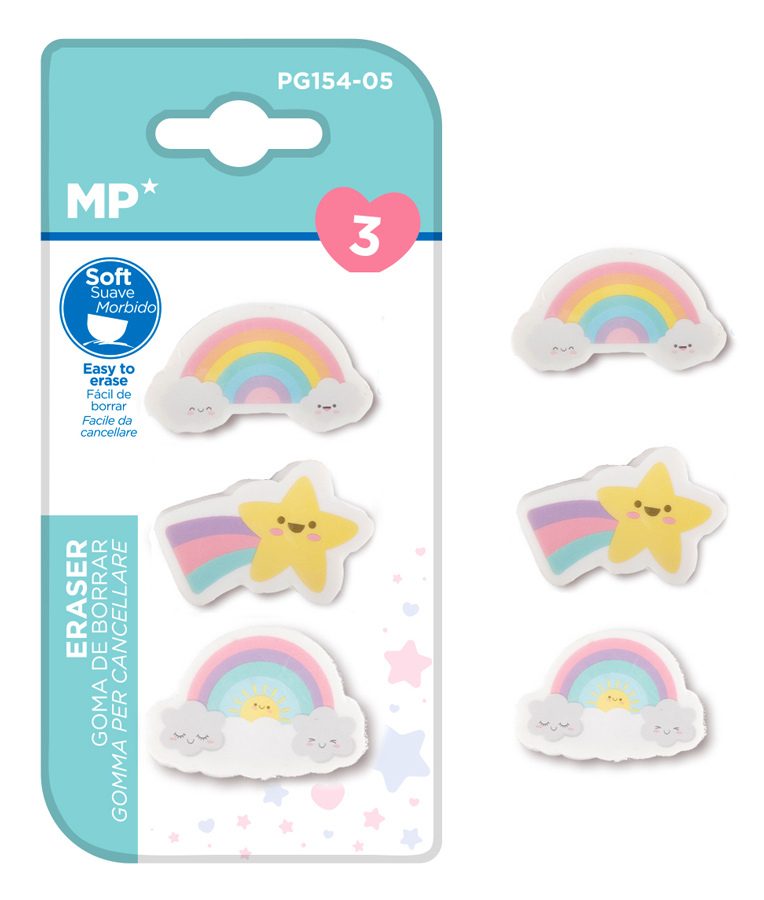 MP γόμα για μολύβι ουράνιο τόξο PG154-05 MP γόμα για μολύβι ουράνιο τόξο PG154-05