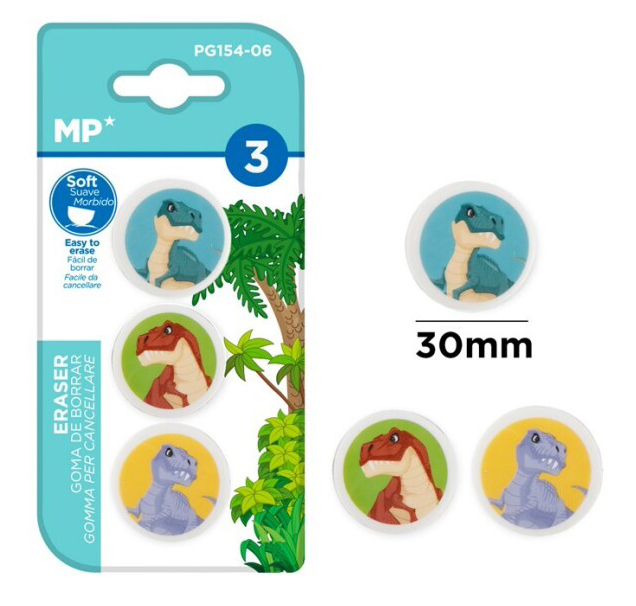 MP γόμα για μολύβι δεινόσαυροι PG154-06 MP γόμα για μολύβι δεινόσαυροι PG154-06