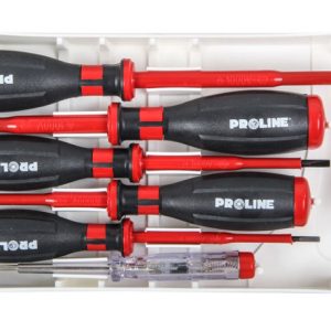 PROLINE σετ κατσαβίδια ηλεκτρολόγου 10510, με μόνωση 1000V, 6τμχ 1 PROLINE σετ κατσαβίδια ηλεκτρολόγου 10510