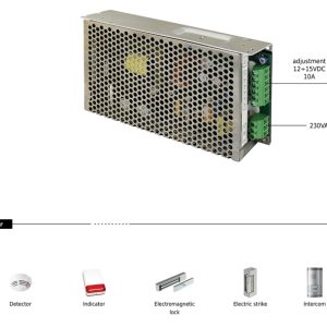 PULSAR τροφοδοτικό PS-12V10A, 12V 10A 2 12V 10A