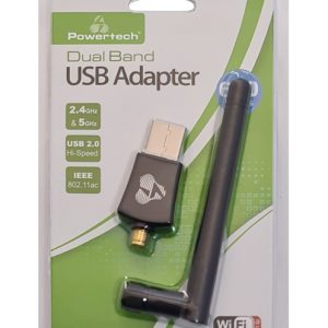 POWERTECH ασύρματος USB αντάπτορας δικτύου PT-1042, 600Mbps, 2.4/5GHz 4 PT 1042 3