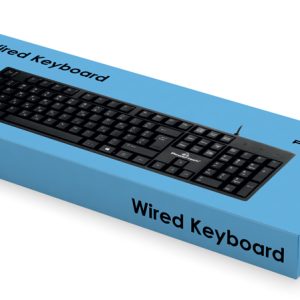 POWERTECH πληκτρολόγιο PT-1074, ενσύρματο, EN/GR, μαύρο 3 EN/GR