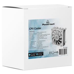 POWERTECH ψύκτρα για CPU PT-1116, 3000rpm, low profile, TDP 155W 2 3000rpm