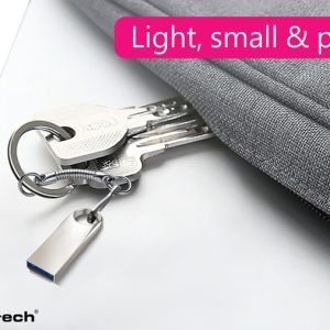 POWERTECH USB Flash Drive PT-1122, 64GB, USB 2.0, ασημί 4 ασημί