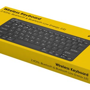 POWERTECH ασύρματο πληκτρολόγιο PT-1153, 2.4GHz & Bluetooth, μαύρο 3 μαύρο