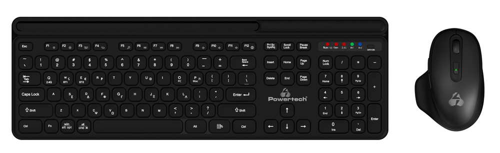 POWERTECH set ποντίκι & πληκτρολόγιο PT-1154 POWERTECH set ποντίκι & πληκτρολόγιο PT-1154