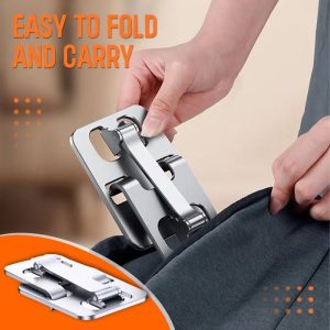 POWERTECH μεταλλική βάση smartphone/tablet PT-1159, 10", foldable, ασημί 4 ασημί