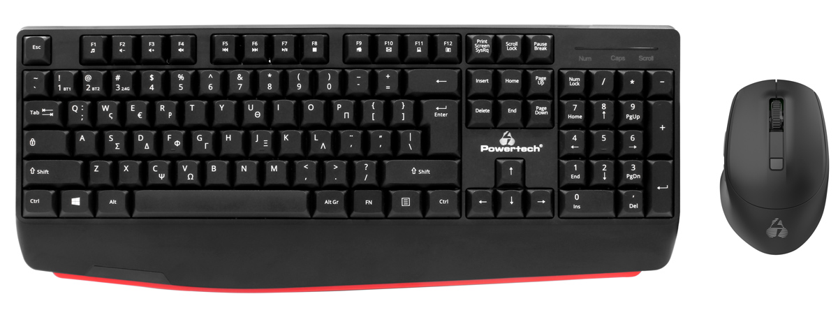 POWERTECH set ποντίκι & πληκτρολόγιο PT-1167 POWERTECH set ποντίκι & πληκτρολόγιο PT-1167