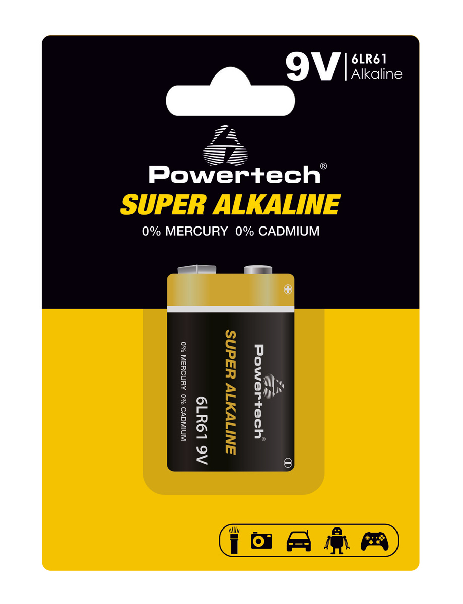 POWERTECH αλκαλική μπαταρία Super Alkaline PT-1215 POWERTECH αλκαλική μπαταρία Super Alkaline PT-1215