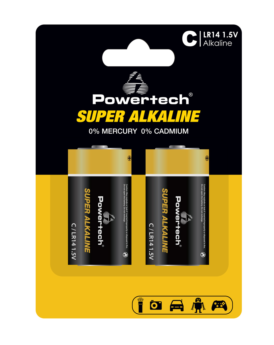 POWERTECH αλκαλικές μπαταρίες Super Alkaline PT-1216 POWERTECH αλκαλικές μπαταρίες Super Alkaline PT-1216