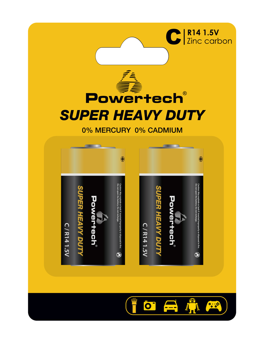 POWERTECH μπαταρίες Zinc Carbon Super Heavy Duty PT-1221 POWERTECH μπαταρίες Zinc Carbon Super Heavy Duty PT-1221