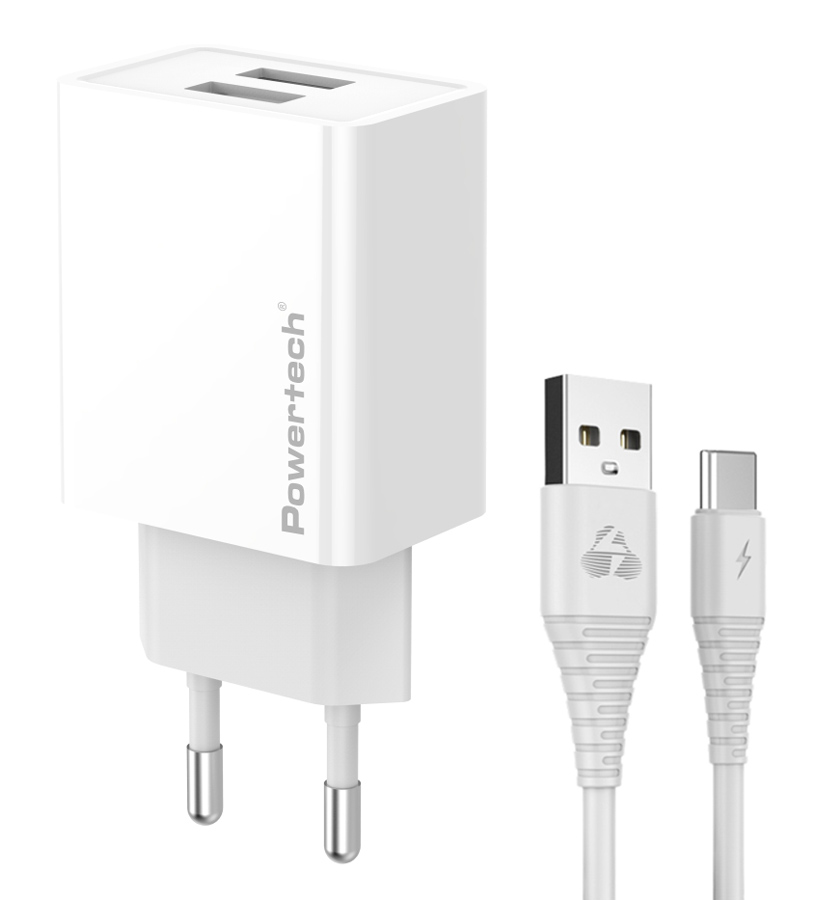 POWERTECH φορτιστής τοίχου PT-1324 με καλώδιο USB-C POWERTECH φορτιστής τοίχου PT-1324 με καλώδιο USB-C