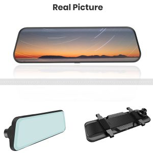 POWERTECH καθρέφτης αυτοκινήτου με κάμερες PT-1330, μπροστινή/οπισθοπορείας, 9.66" οθόνη, 1080p 4 1080p