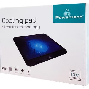 POWERTECH Βάση & ψύξη laptop PT-740 έως 15.6", 125mm fan, LED, μαύρο 3 PT 740 2