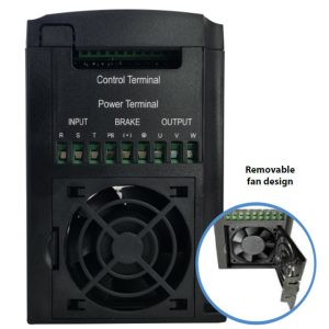 POWERTECH VFD ρυθμιστής στροφών PT-A37G-T43P3P, 3.7KW, 3Ph 2 3.7KW