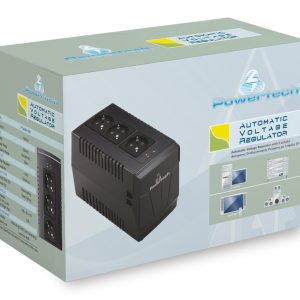 POWERTECH σταθεροποιητής ρεύματος PT-AVR-1500, 1500VA, 3x έξοδοι πρίζας 3 PT AVR 1500 1