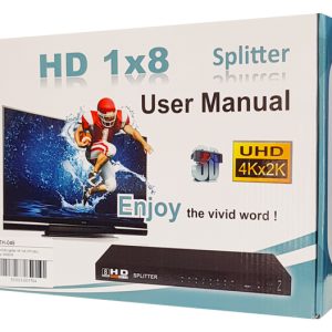 POWERTECH HDMI splitter PTH-049, 8 σε 1, 4K, μαύρο 3 4K