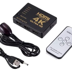 POWERTECH HDMI amplifier switch PTH-052 με τηλεχειριστήριο, 5 σε 1, 4K 4 PTH 052 2