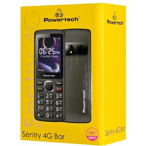 POWERTECH κινητό τηλέφωνο Sentry 4G Bar, 2.4", dual SIM, με κάμερα, μαύρο 3 dual SIM