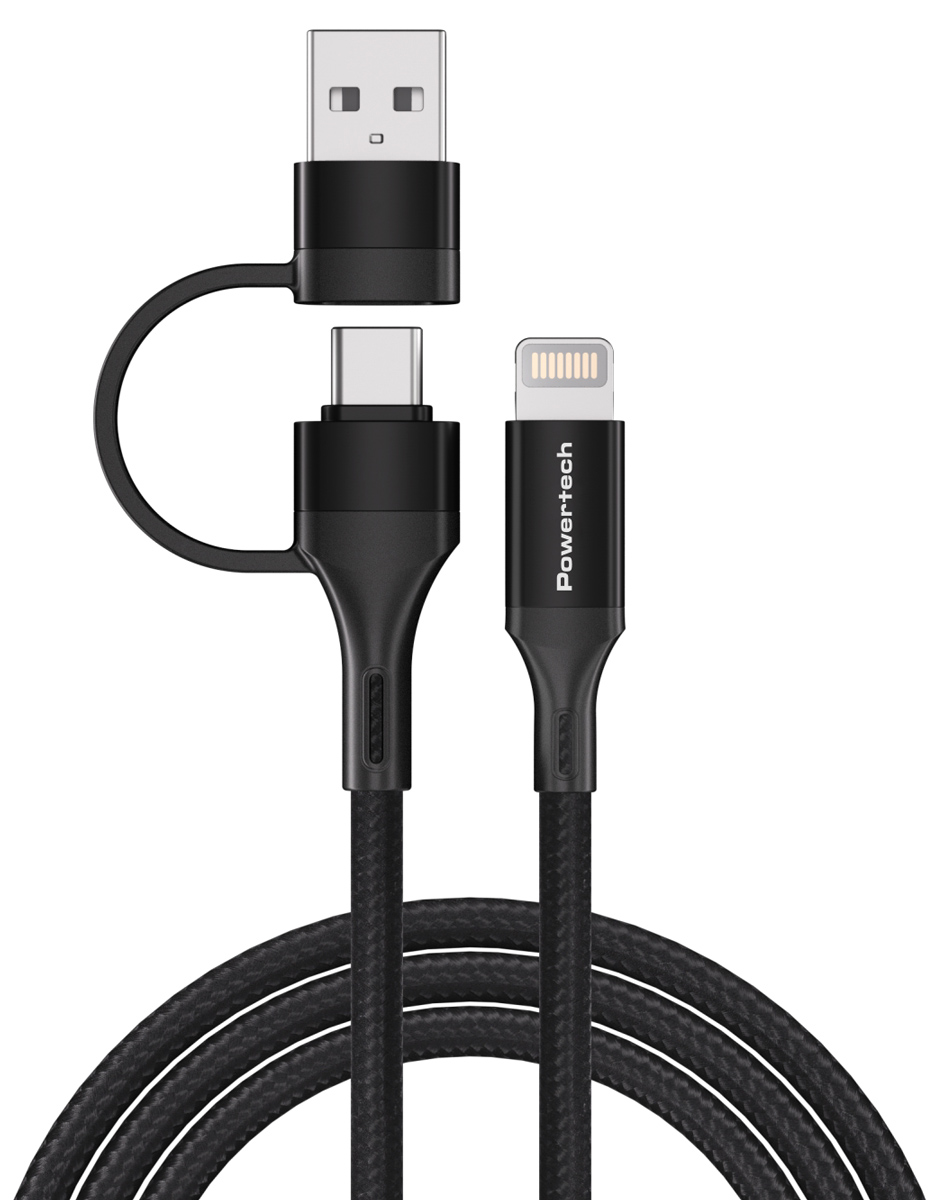 POWERTECH καλώδιο USB & USB-C σε Lightning PTR-0159 POWERTECH καλώδιο USB & USB-C σε Lightning PTR-0159