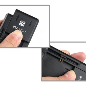 POWERTECH φορτιστής μπαταρίας κινητών QC64 με οθόνη, USB, μαύρος 3 μαύρος