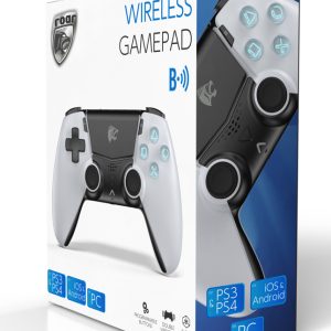 ROAR bluetooth gamepad RR-0021 για PS3/PS4, PC, iOs & android, λευκό 4 λευκό