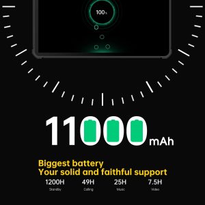 OUKITEL tablet RT5, 10.1", 8/256GB, 4G, 11000mAh, IP68/IP69K, μαύρο 4 4G