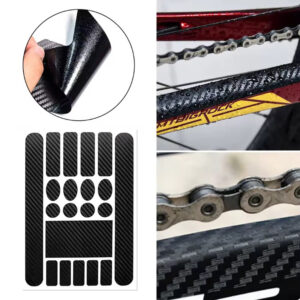 Προστατευτικά αυτοκόλλητα σκελετού ποδηλάτου RW39, μαύρα, 20τμχ 2 μαύρα