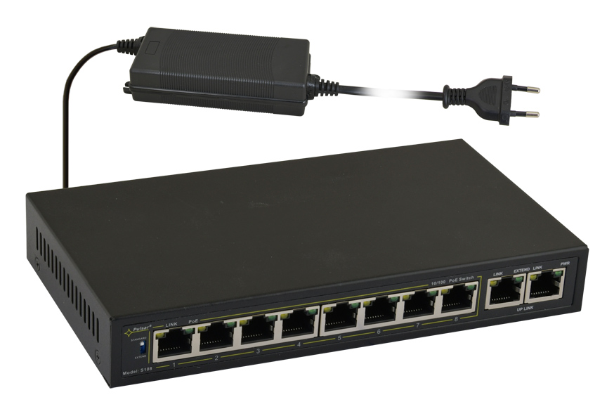PULSAR PoE Ethernet Switch S108-90W PULSAR PoE Ethernet Switch S108-90W